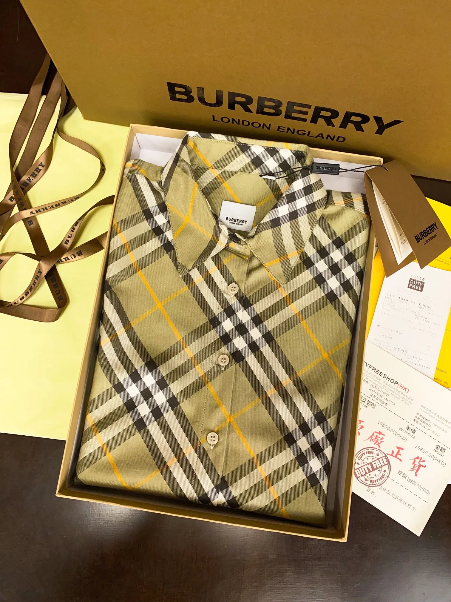 BURBERRY Мужская рубашка из дышащего хлопка