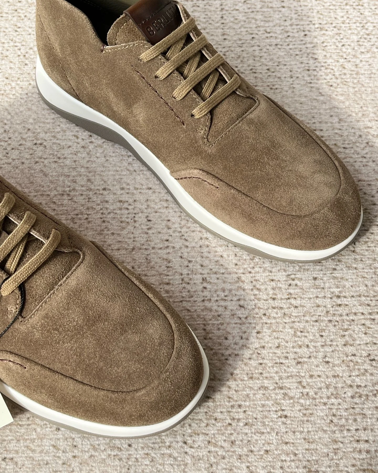 BERLUTI Мужские кроссовки из телячьей кожи 