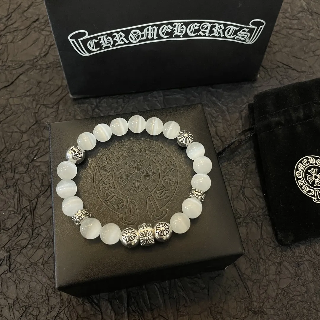 CHROME HEARTS Мужской браслет с камнем кошачий глаз CHROME HEARTS Мужской браслет с камнем кошачий глаз