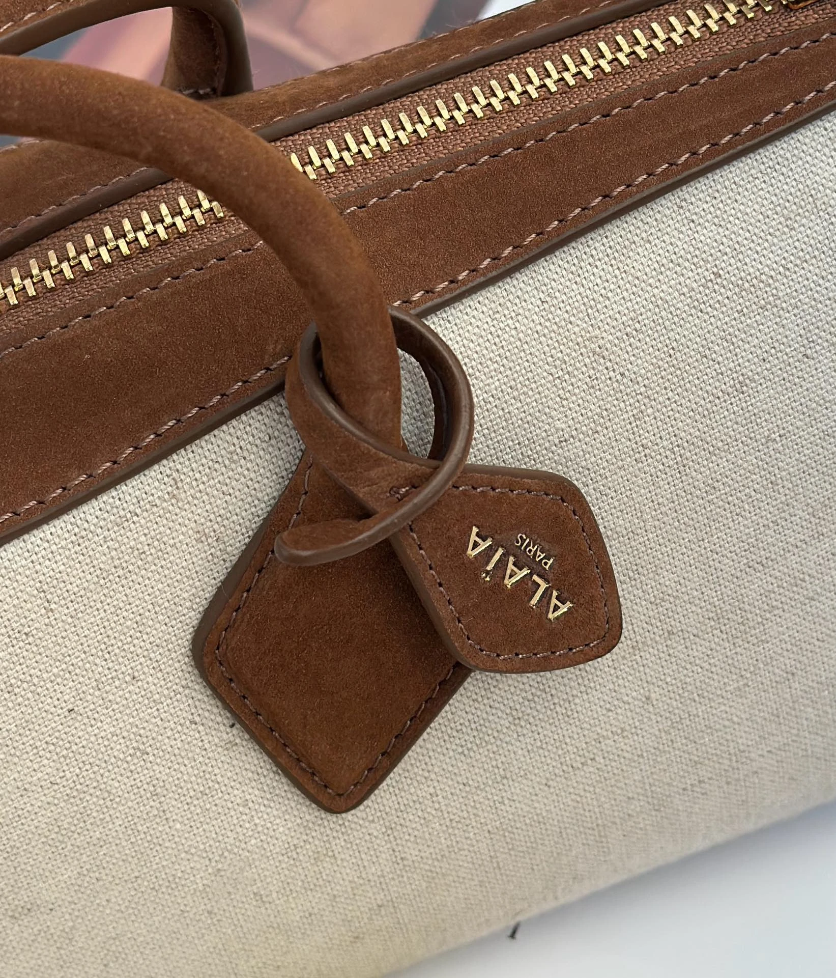 ALAIA Женская сумка Le Teckel комбинированная ALAIA Женская сумка Le Teckel комбинированная