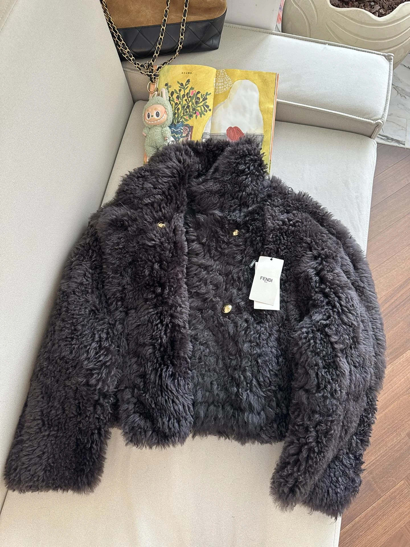 FENDI Женская дублёнка из овчины 