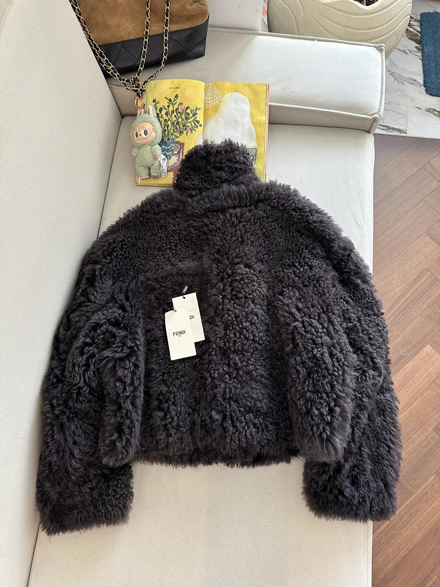 FENDI Женская дублёнка из овчины 