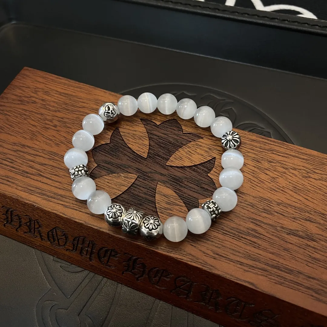 CHROME HEARTS Мужской браслет с камнем кошачий глаз CHROME HEARTS Мужской браслет с камнем кошачий глаз