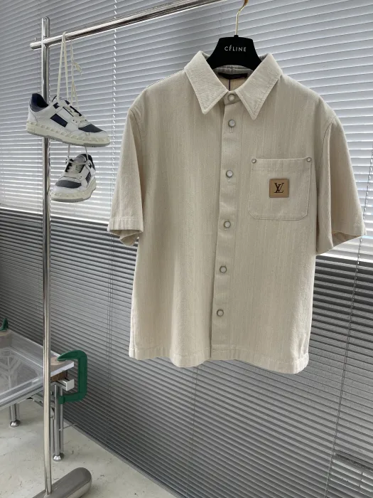 LOUIS VUITTON Мужская рубашка из джинсы