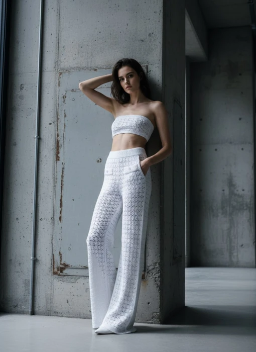 CHANEL Женские ажурные брюки