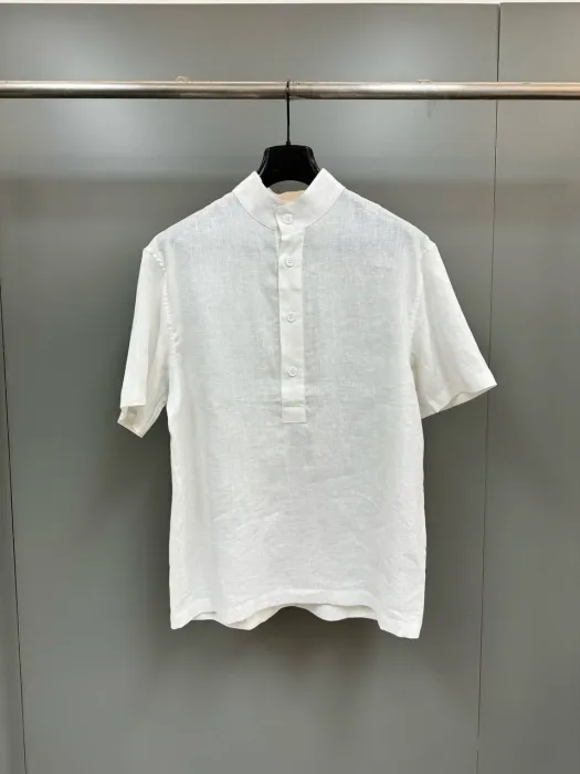 LORO PIANA Мужская рубашка-поло из льна