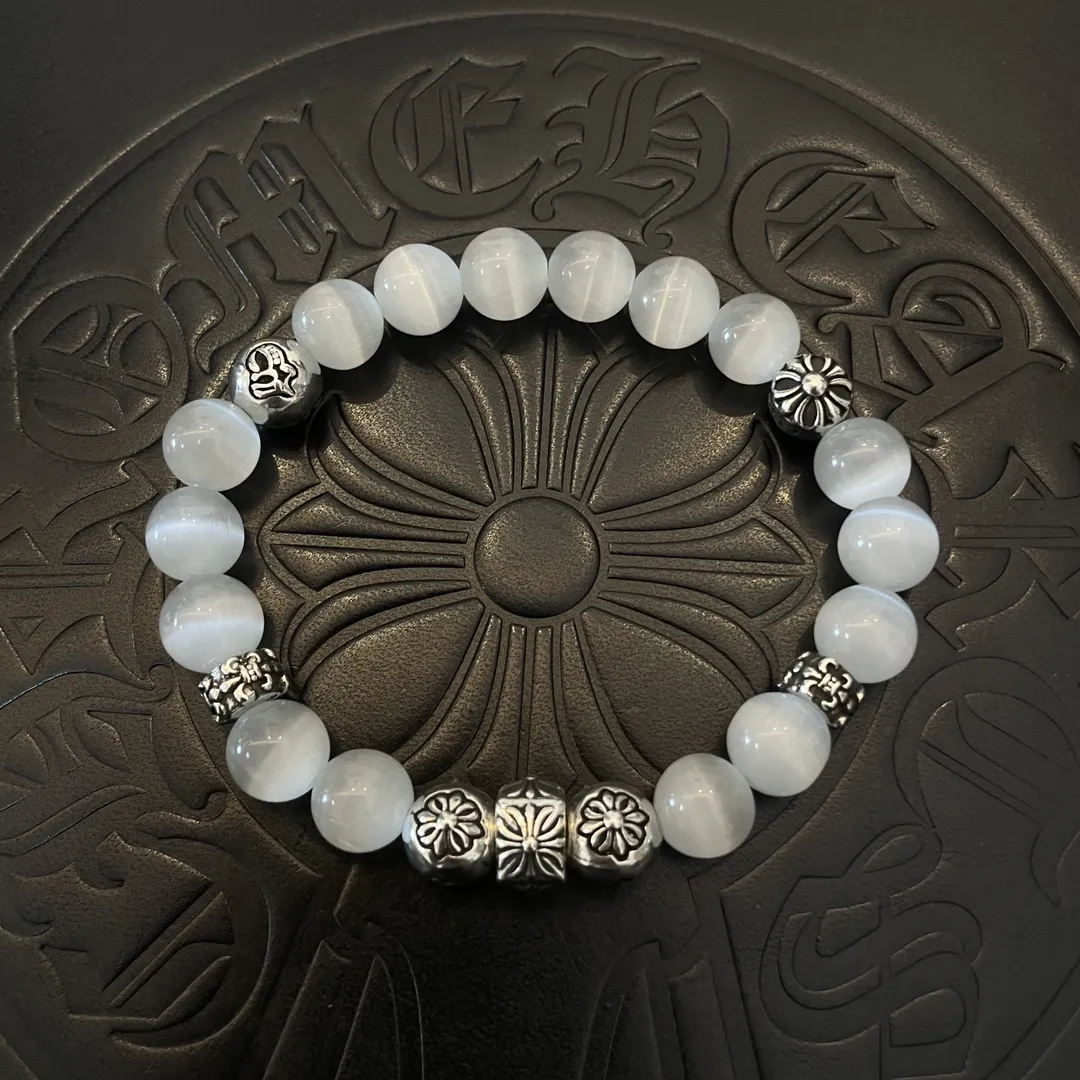 CHROME HEARTS Мужской браслет с камнем кошачий глаз CHROME HEARTS Мужской браслет с камнем кошачий глаз