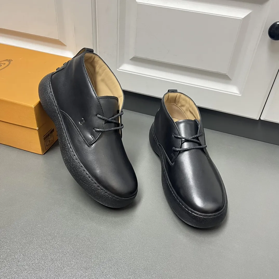 TOD'S Мужские ботинки дезерты из телячьей кожи