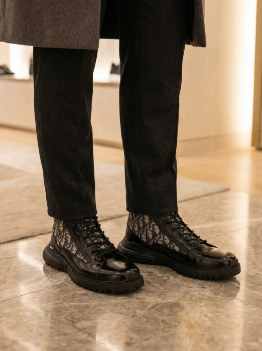 CHRISTIAN DIOR Мужские ботинки Combat Ankle Boot