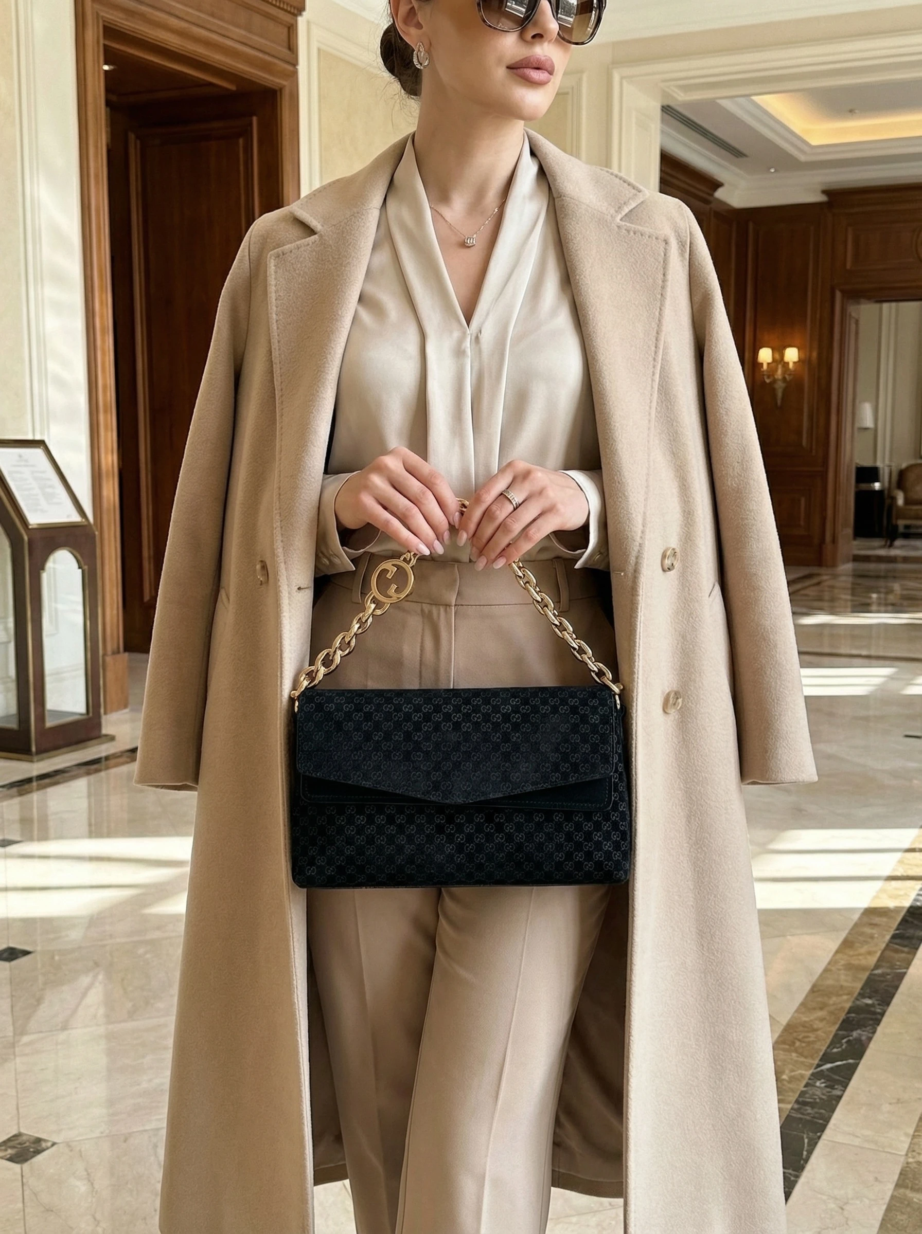 GUCCI Женская сумка Medium shoulder bag with chain