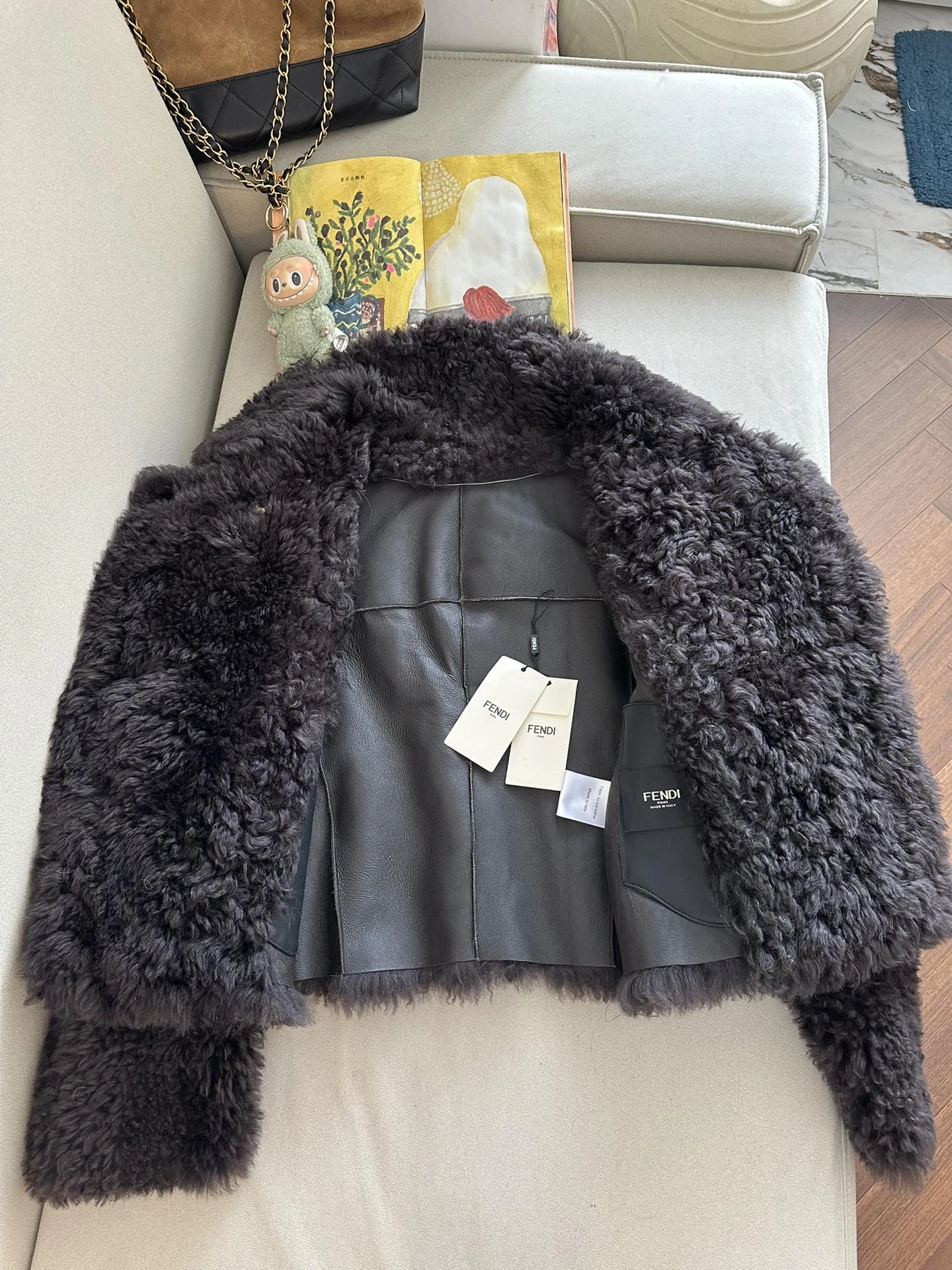 FENDI Женская дублёнка из овчины 