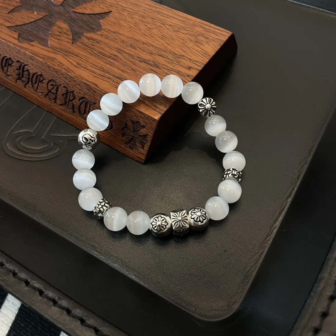 CHROME HEARTS Мужской браслет с камнем кошачий глаз CHROME HEARTS Мужской браслет с камнем кошачий глаз