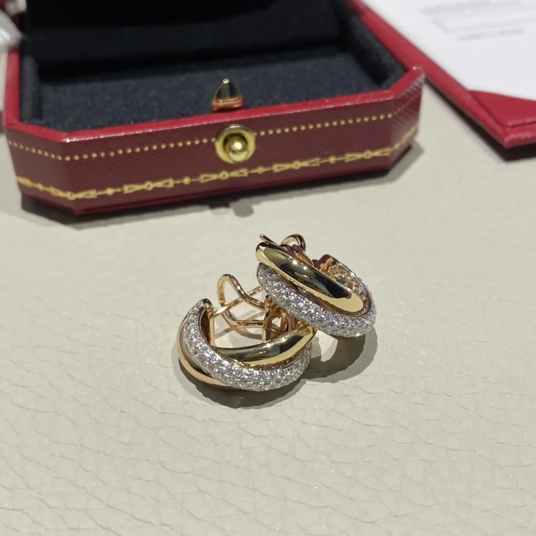 CARTIER Серьги Trinity из розового золота и бриллиантов CARTIER Серьги Trinity из розового золота и бриллиантов