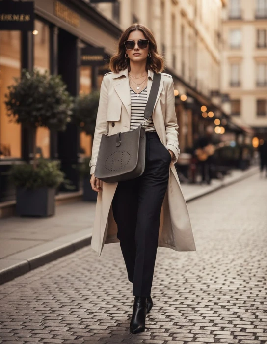  Hermes Женская сумка Evelyne 29 см 8F/Etain Clemence