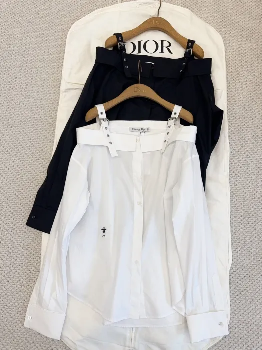 CHRISTIAN DIOR Женская рубашка с открытыми плечами