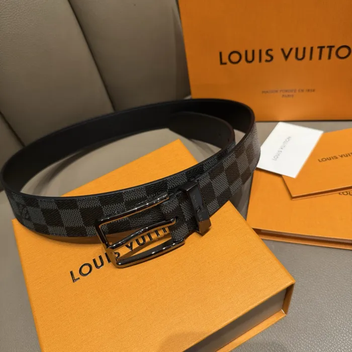 LOUIS VUITTON Мужской ремень коровья кожа