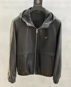 PRADA Мужская кожаная куртка козья кожа