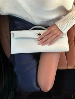 HERMES Женская сумка Kelly Cut 31 см 10/Craie Epsom