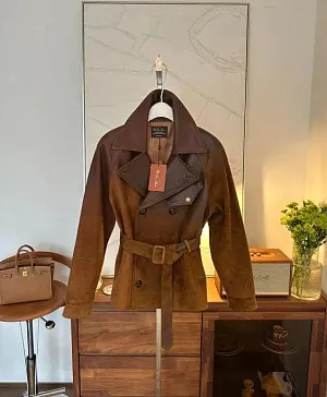 LORO PIANA Женская куртка из замши и кожи