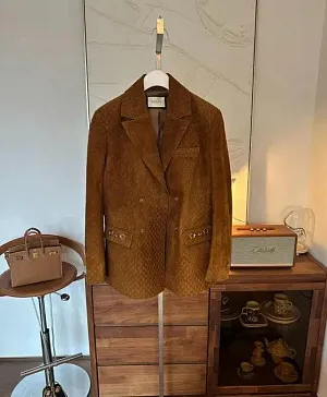 GUCCI Женский жакет из замши