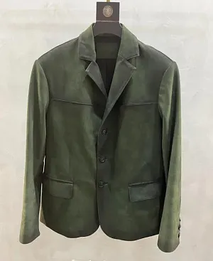 PRADA Мужской кожаный пиджак из коровьей кожи