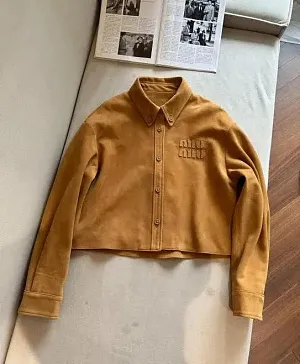 MIU MIU Женская рубашка из замши