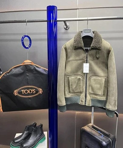 TOD'S Мужская дубленка из овчины и мериноса