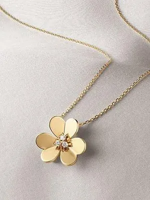 Van Cleef & Arpels Колье Frivole жёлтое золото и бриллианты