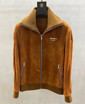 PRADA Мужская куртка из замши