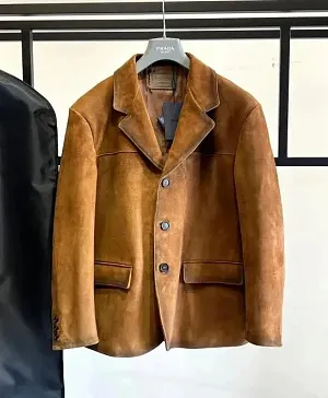 PRADA Мужской пиджак из замши