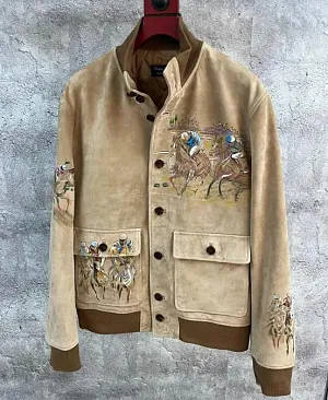 RALPH LAUREN Мужская куртка из замши