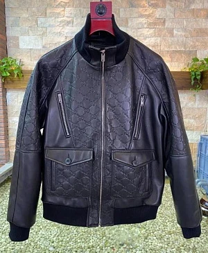 GUCCI Мужская кожаная куртка