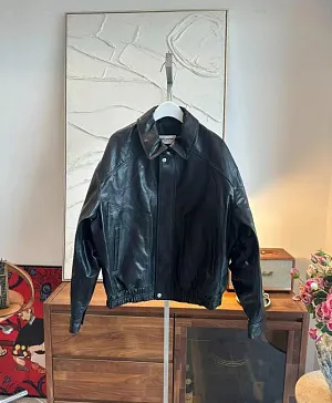 SAINT LAURENT (YSL) Женская кожаная куртка из овчины