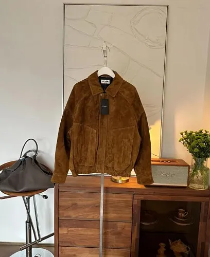 SAINT LAURENT Женская куртка из замши