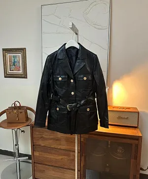 CHLOE Женcкий кожаный жакет