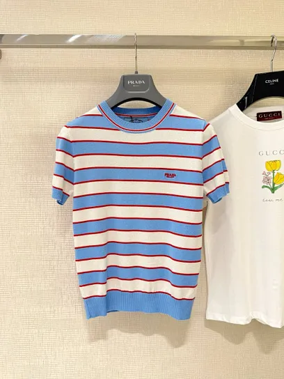 PRADA Женская футболка хлопок