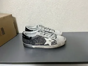 GOLDEN GOOSE Кроссовки V-Star LTD с серебряными блестками