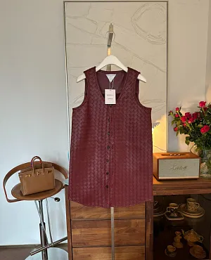 BOTTEGA VENETA Женский кожаный жилет