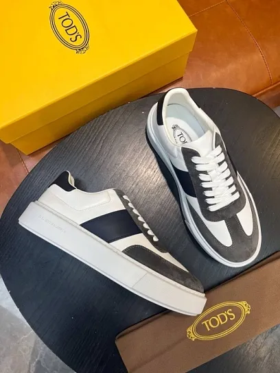 TOD'S Мужские кроссовки из телячьей кожи с подкладкой из воловьей кожи