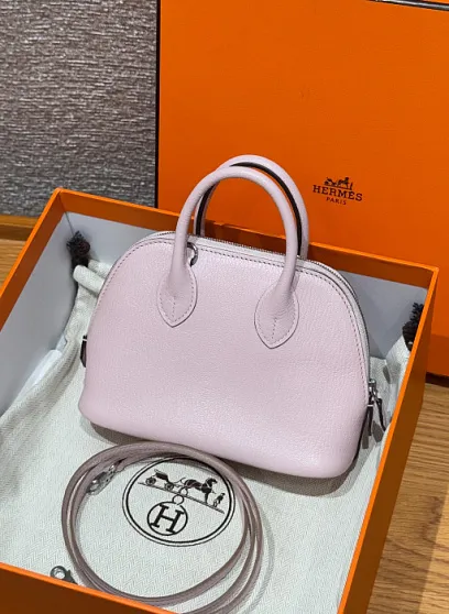 HERMES Женская сумка Mini Bolide 18 см M7 Chevre