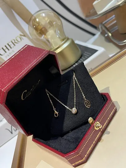 CARTIER Колье Shifen желтое золото и бриллианты