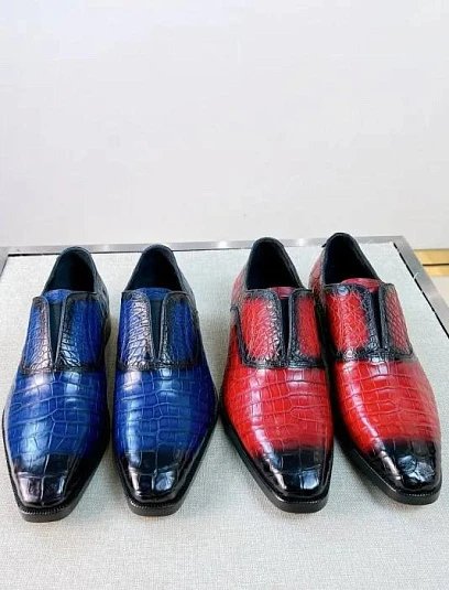 BERLUTI Мужские лоферы брюшко крокодила