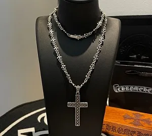 CHROME HEARTS Мужская цепь с  крестом