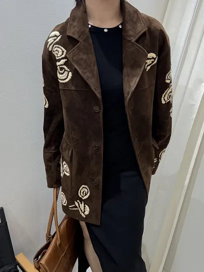 LORO PIANA Женская куртка из замши