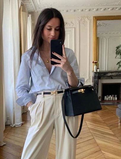 HERMES Женская сумка Kelly 32 см 89/Noir Epsom