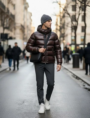 MONCLER Мужской пуховик Maya