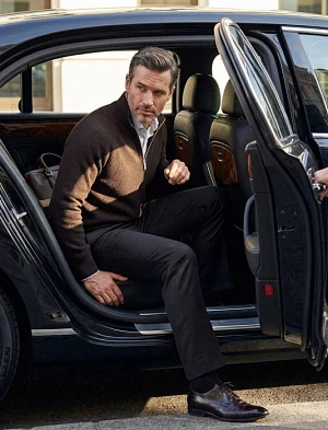 BRUNELLO CUCINELLI Мужской джемпер из чистого хлопка 