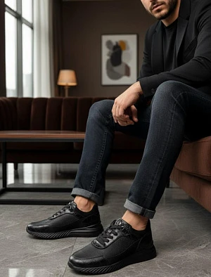 STEFANO RICCI Мужские кроссовки с крокодиловой отделкой