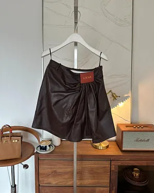 LOEWE Женская кожаная юбка
