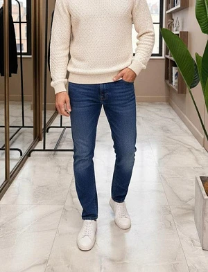 JACOB COHEN Мужские джинсы с вышивкой на карманах